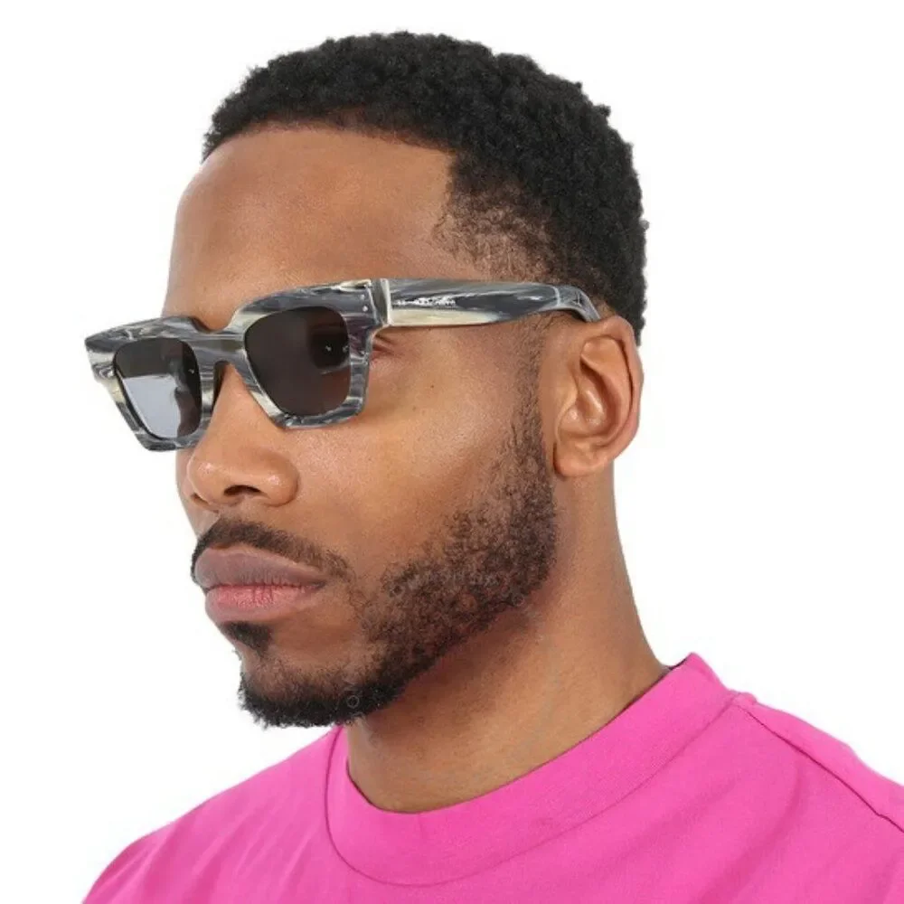NEW D&G DG4413 342887 Grey Marble Grey Square Unisex Sunglasses